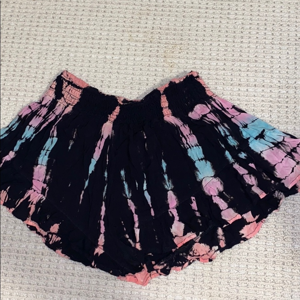 Tie dye shorts